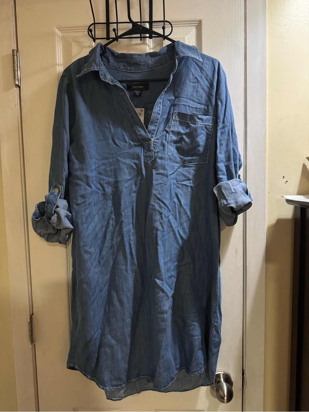 Karen Kane Chambray Shirt Dress Size Medium Nwt